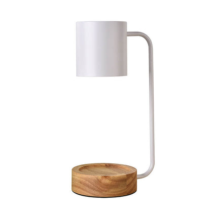 Kaarsverwarmer Lamp Japans Minimalistisch – Dimbare Wax Smeltlamp met Houten Voet