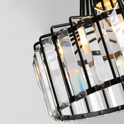 Hanglamp Kristal – Elegante Zwarte of Gouden Pendant voor Eetkamer