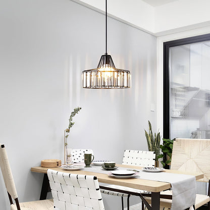 Hanglamp Kristal – Elegante Zwarte of Gouden Pendant voor Eetkamer