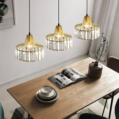 Hanglamp Kristal – Elegante Zwarte of Gouden Pendant voor Eetkamer