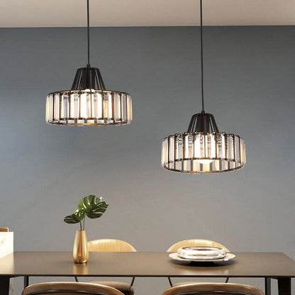 Hanglamp Kristal – Elegante Zwarte of Gouden Pendant voor Eetkamer