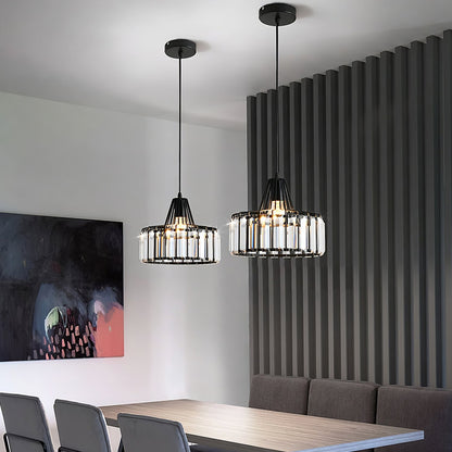 Hanglamp Kristal – Elegante Zwarte of Gouden Pendant voor Eetkamer