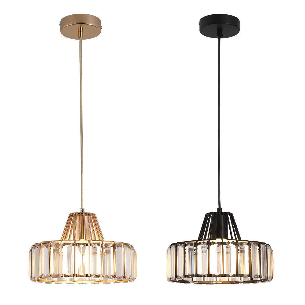 Hanglamp Kristal – Elegante Zwarte of Gouden Pendant voor Eetkamer