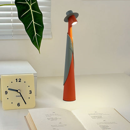 Tafellamp Oplaadbaar Hoedvorm – Creatieve Dimbare LED Bureaulamp met Touch
