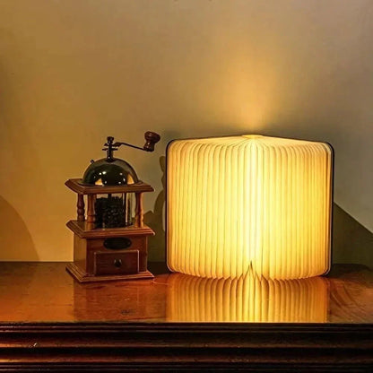 Boeklamp Oplaadbaar – 360° Opvouwbare LED Tafellamp in Boekvorm