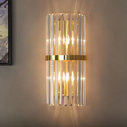 Wandlamp Kristal – Luxe Moderne LED Wandlamp van RVS voor Slaapkamer & Hal