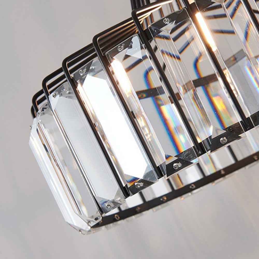 Hanglamp Kristal – Elegante Zwarte of Gouden Pendant voor Eetkamer