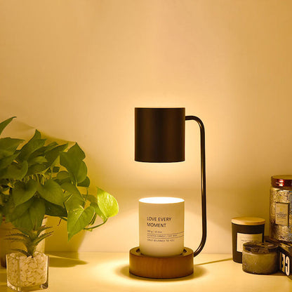 Kaarsverwarmer Lamp Japans Minimalistisch – Dimbare Wax Smeltlamp met Houten Voet