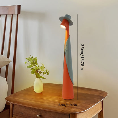 Tafellamp Oplaadbaar Hoedvorm – Creatieve Dimbare LED Bureaulamp met Touch