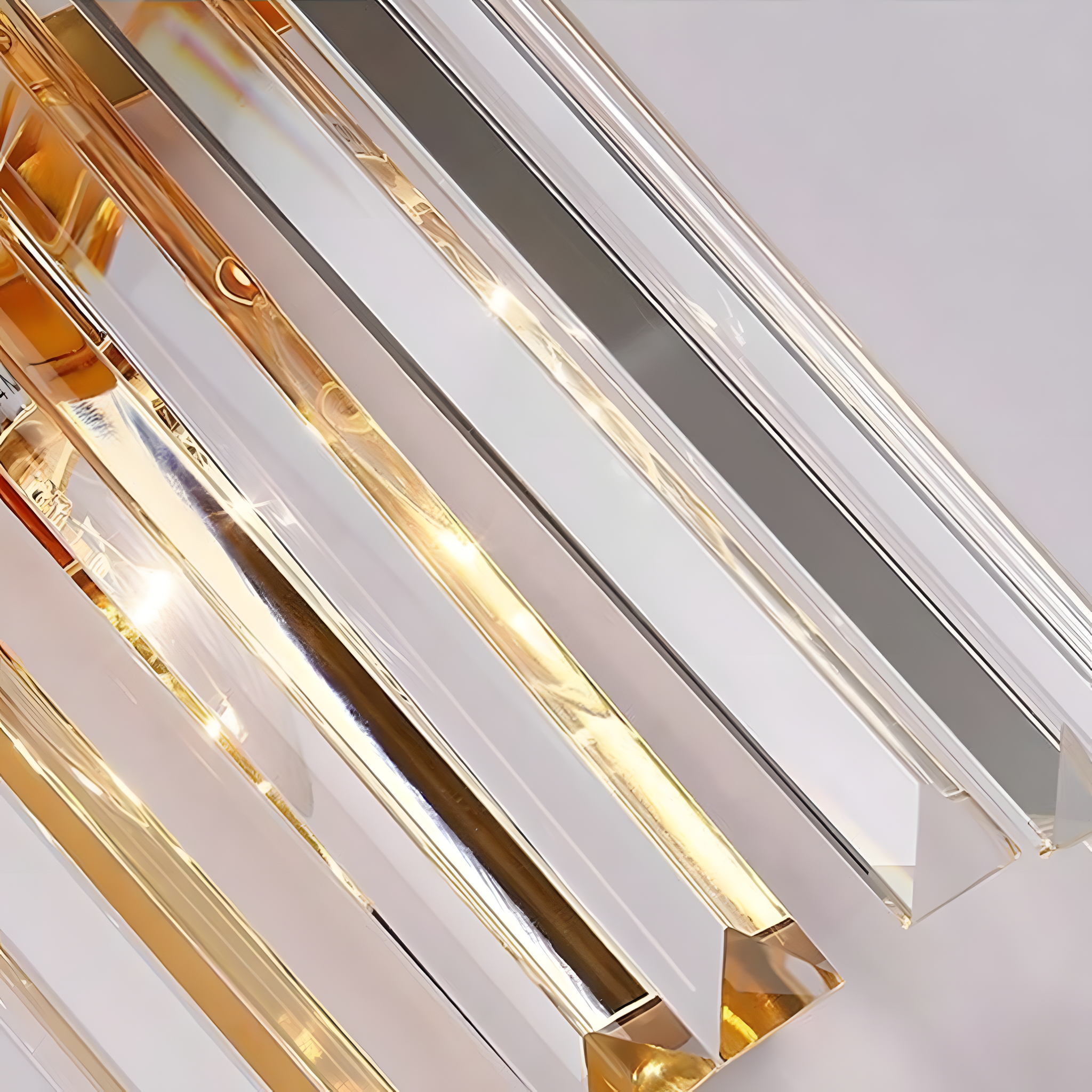 Wandlamp Kristal – Luxe Moderne LED Wandlamp van RVS voor Slaapkamer & Hal