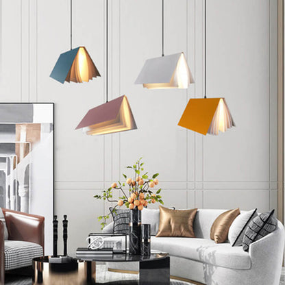 Hanglamp Vliegend Boek – Moderne Design Plafondlamp in Boekvorm voor Woonkamer