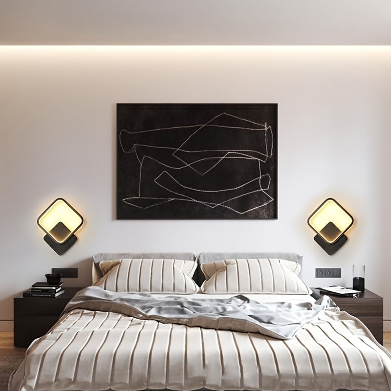 Wandlamp Vierkant LED – Minimalistische Geometrische Sfeerlamp voor Woonkamer