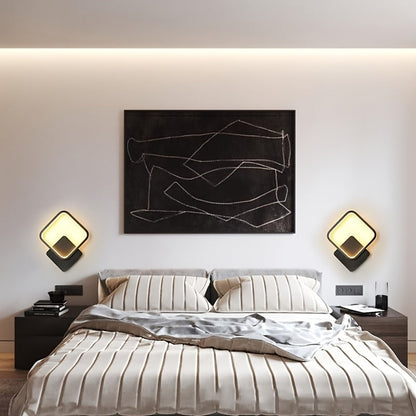 Wandlamp Vierkant LED – Minimalistische Geometrische Sfeerlamp voor Woonkamer