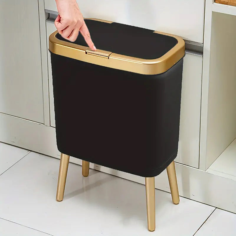 Prullenbak 15L met Pootjes – Moderne Geurdichte Afvalemmer voor Keuken, Woonkamer & Badkamer