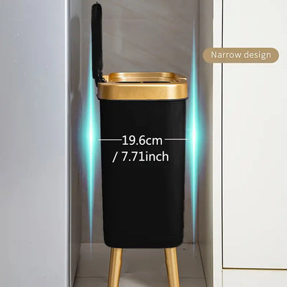 Prullenbak 15L met Pootjes – Moderne Geurdichte Afvalemmer voor Keuken, Woonkamer & Badkamer