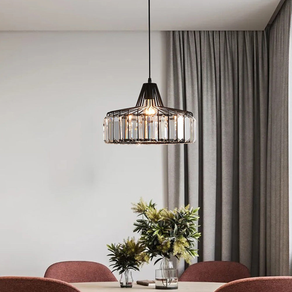 Hanglamp Kristal – Elegante Zwarte of Gouden Pendant voor Eetkamer