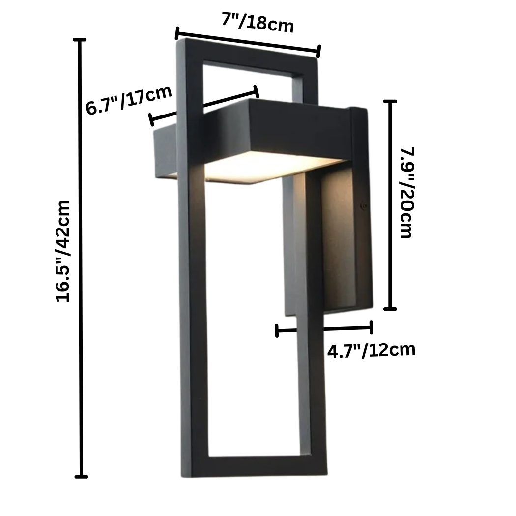 Buitenlamp Wand Scandinavisch – Waterdichte Aluminium LED Wandlamp voor Gevel