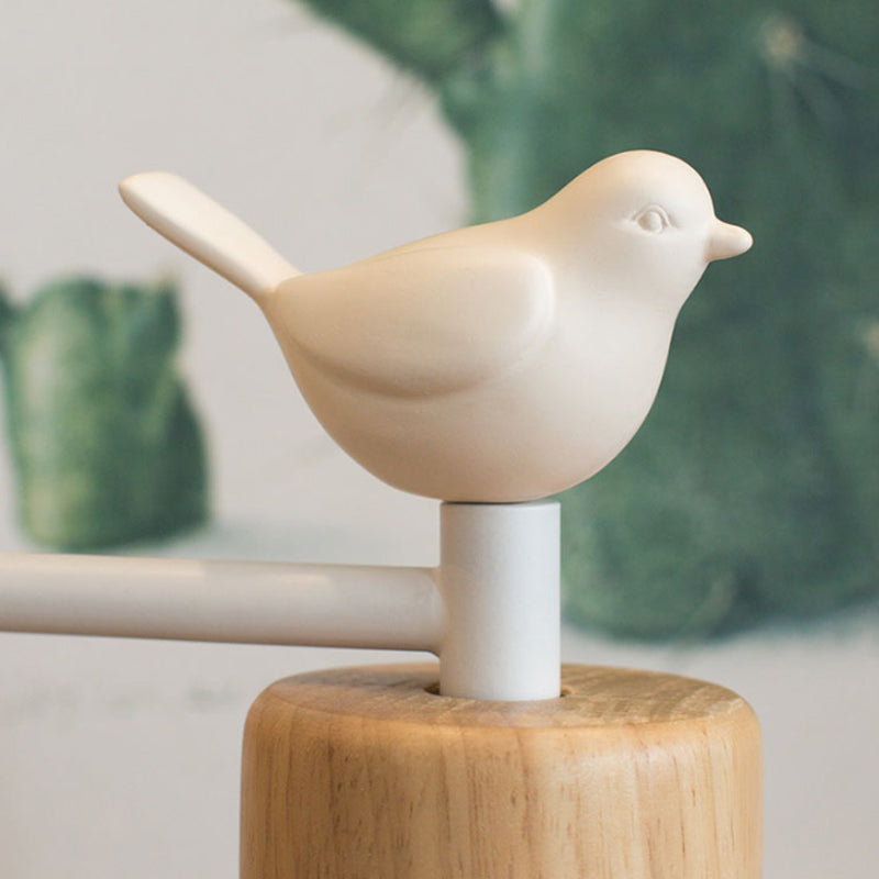 Wandlamp Vogeltje Hout – LED Bedlamp met Schattig Nordic Design
