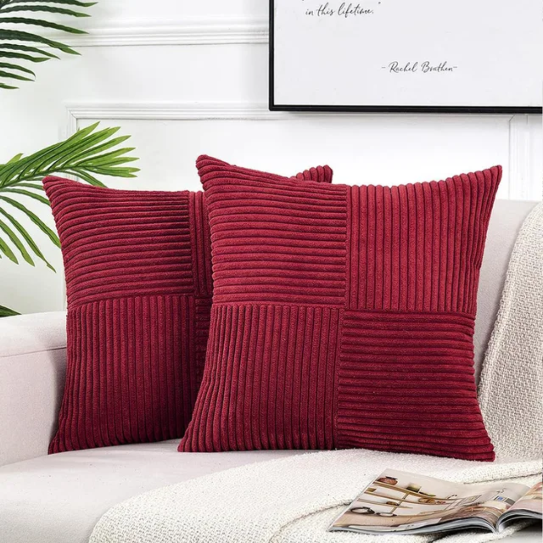 Kussenhoezen Ribfluweel – Luxe Sierkussenhoezen voor Bank & Bed