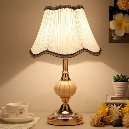 Vintage Tafellamp met Bloemmotief – Scandinavische Sfeerlamp in 4 Dessins