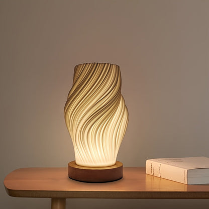 Tafellamp Swirl LED – Minimalistische Dimbare Sfeerlamp voor Bureau & Nachtkastje
