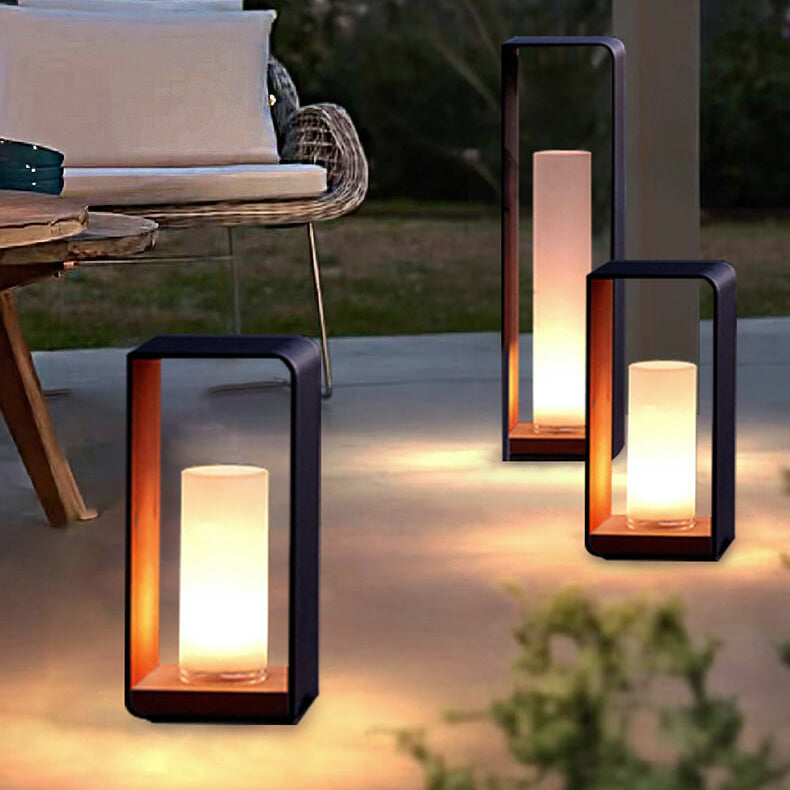 Solar Buitenlamp Vierkant – Waterdichte LED Tuinlamp op Zonne-energie, 3 Maten