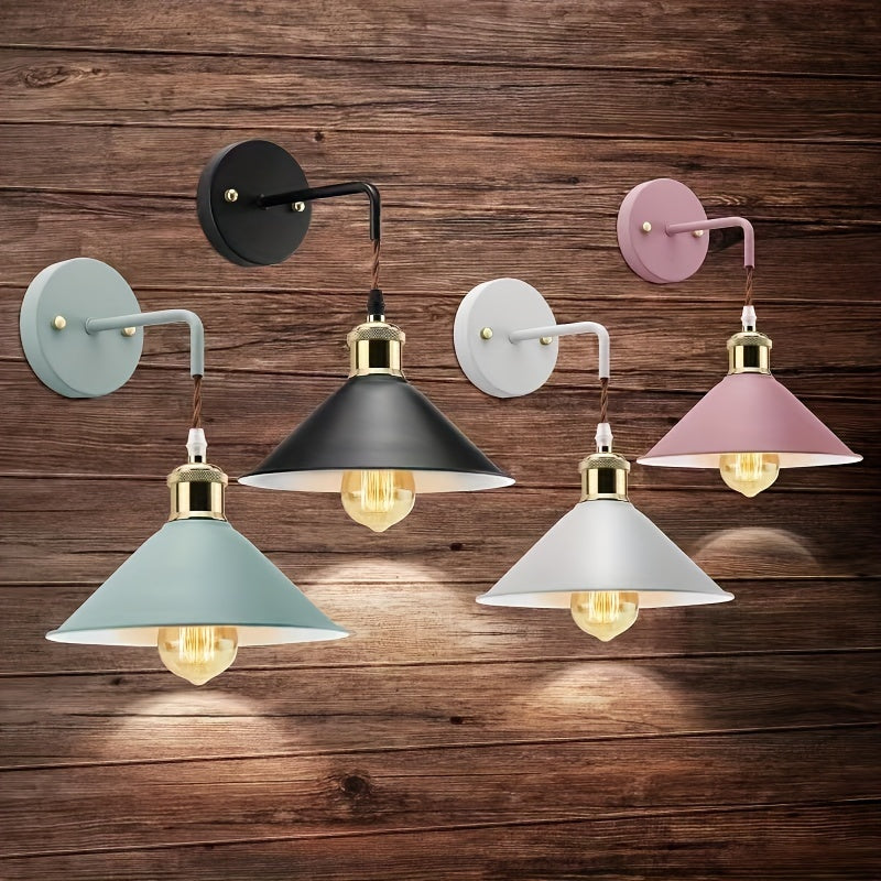 Wandlamp Metaal Industrieel – Set van 2 Sconces voor Slaapkamer & Hal