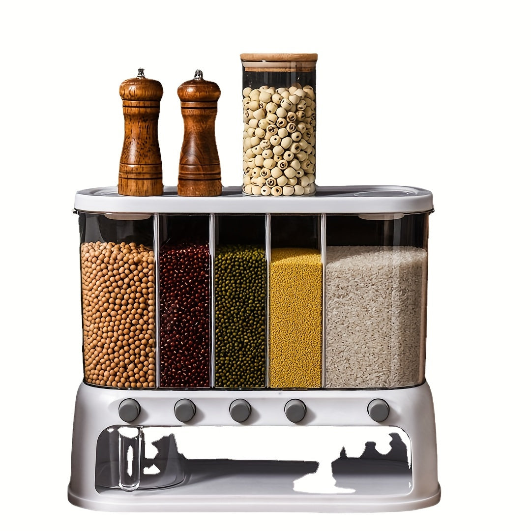 Voorraadpot Set Luchtdicht – Keuken Voorraadbus met Kanteldeksel voor Granen, Pasta & Meel