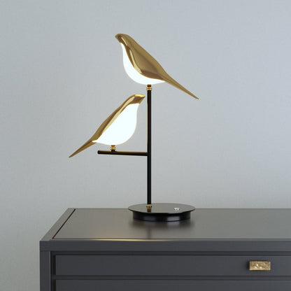 Wandlamp Vogel Goud – Moderne Nordic LED Wandlamp voor Slaapkamer & Woonkamer