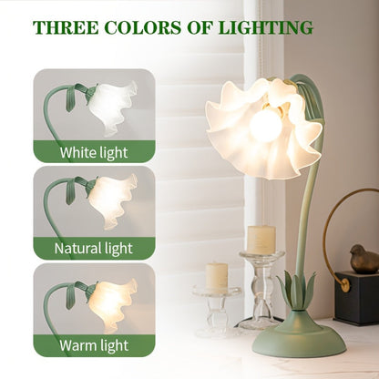 Tafellamp Bloemenkap USB – Romantische Sfeerlamp voor Slaapkamer & Dressoir