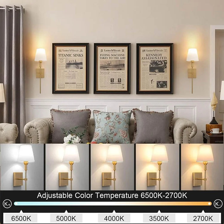 Wandlamp Oplaadbaar Draadloos (2-pack) – Moderne LED Sfeerlamp met Touch