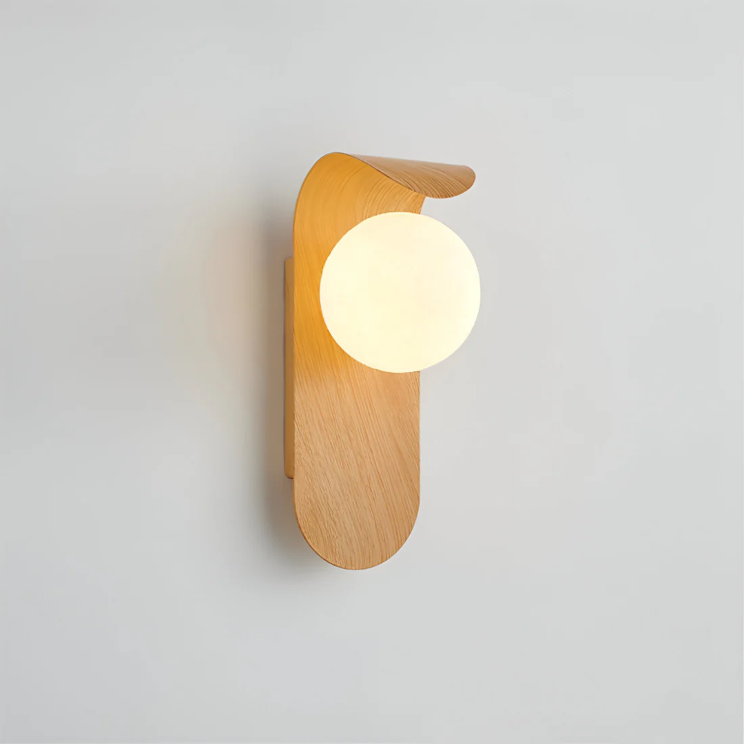 Icar Wandlamp Hout LED – Scandinavische Minimalistische Bedlamp