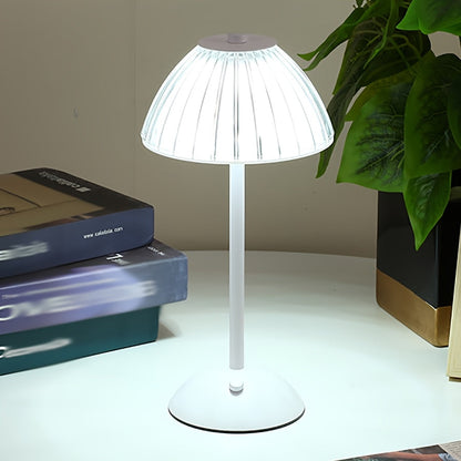 Gouden Touch Tafellamp Oplaadbaar – Draadloze Dimbare LED met Kristallook Kap & 3 Lichtkleuren