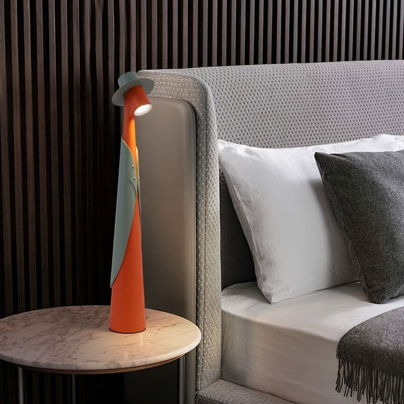 Tafellamp Oplaadbaar Hoedvorm – Creatieve Dimbare LED Bureaulamp met Touch