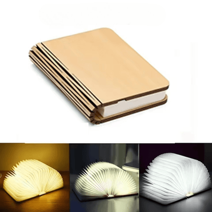 Boeklamp Oplaadbaar – 360° Opvouwbare LED Tafellamp in Boekvorm