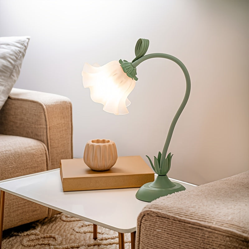 Tafellamp Bloemenkap USB – Romantische Sfeerlamp voor Slaapkamer & Dressoir