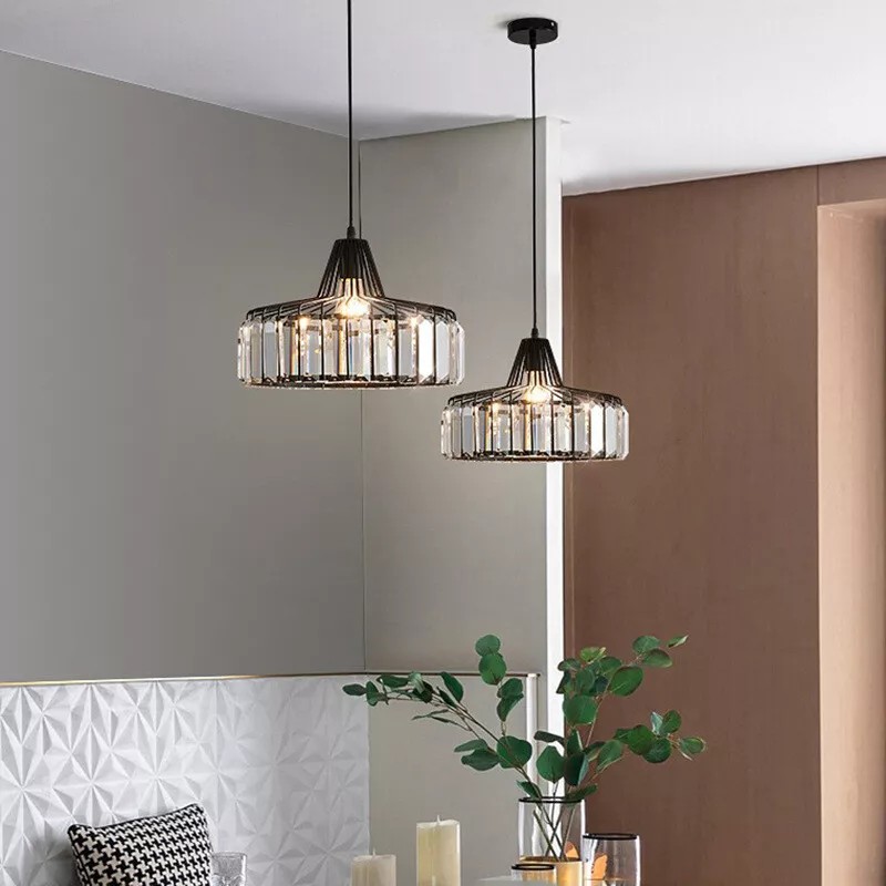 Hanglamp Kristal – Elegante Zwarte of Gouden Pendant voor Eetkamer
