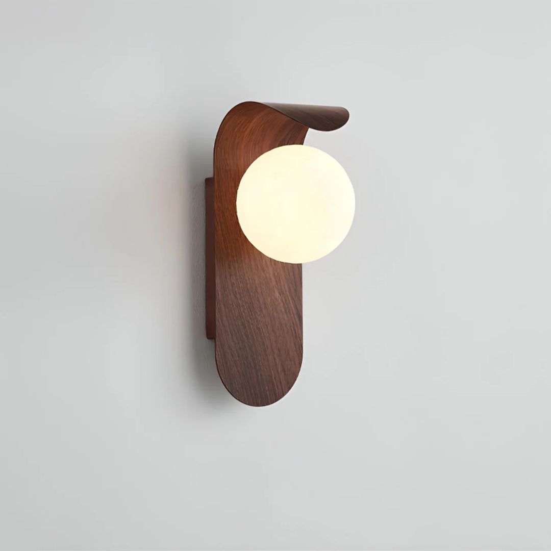 Icar Wandlamp Hout LED – Scandinavische Minimalistische Bedlamp