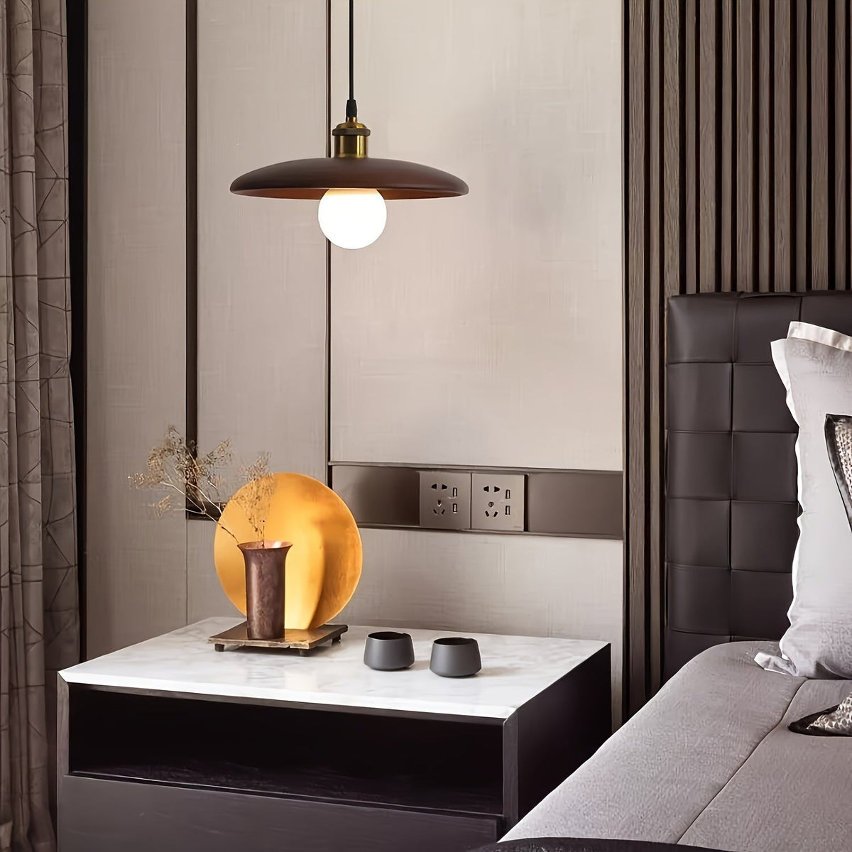 Hanglamp Massief Hout – Scandinavische Houten Plafondlamp voor Eetkamer