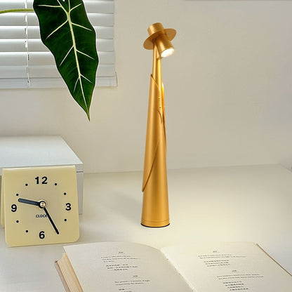 Tafellamp Oplaadbaar Hoedvorm – Creatieve Dimbare LED Bureaulamp met Touch