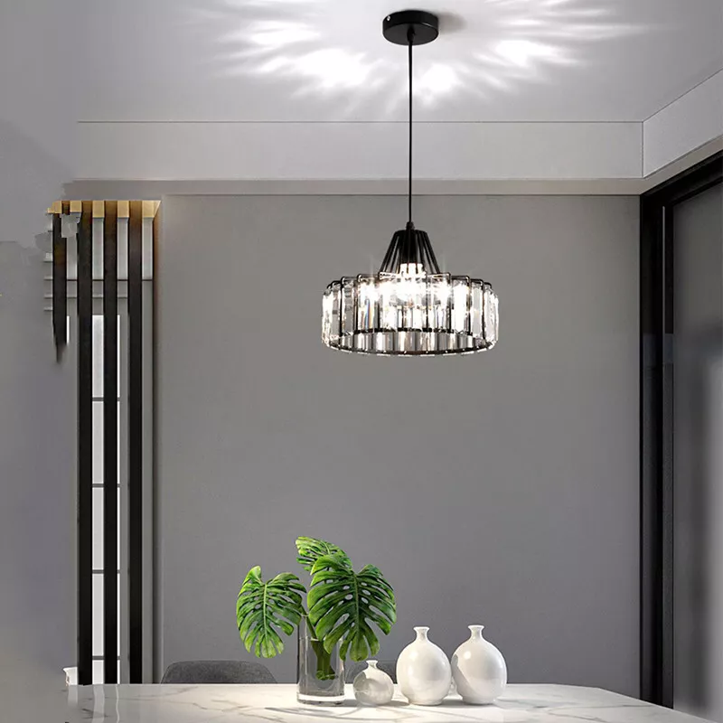 Hanglamp Kristal – Elegante Zwarte of Gouden Pendant voor Eetkamer
