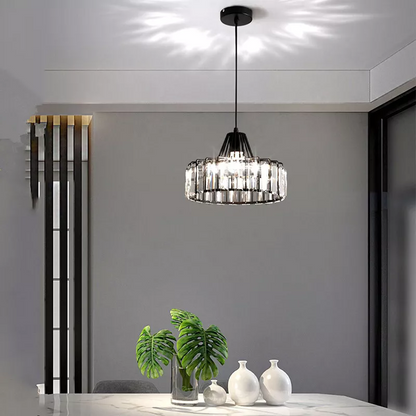 Hanglamp Kristal – Elegante Zwarte of Gouden Pendant voor Eetkamer