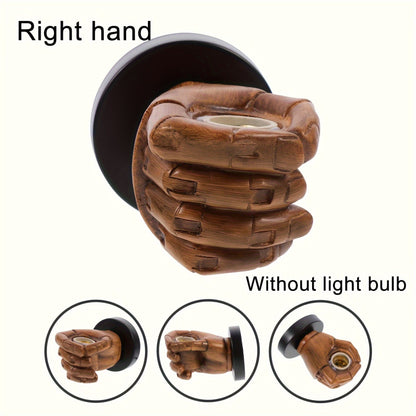 Wandlamp Hand Industrieel – Bijzondere Resin Sconce voor Woonkamer
