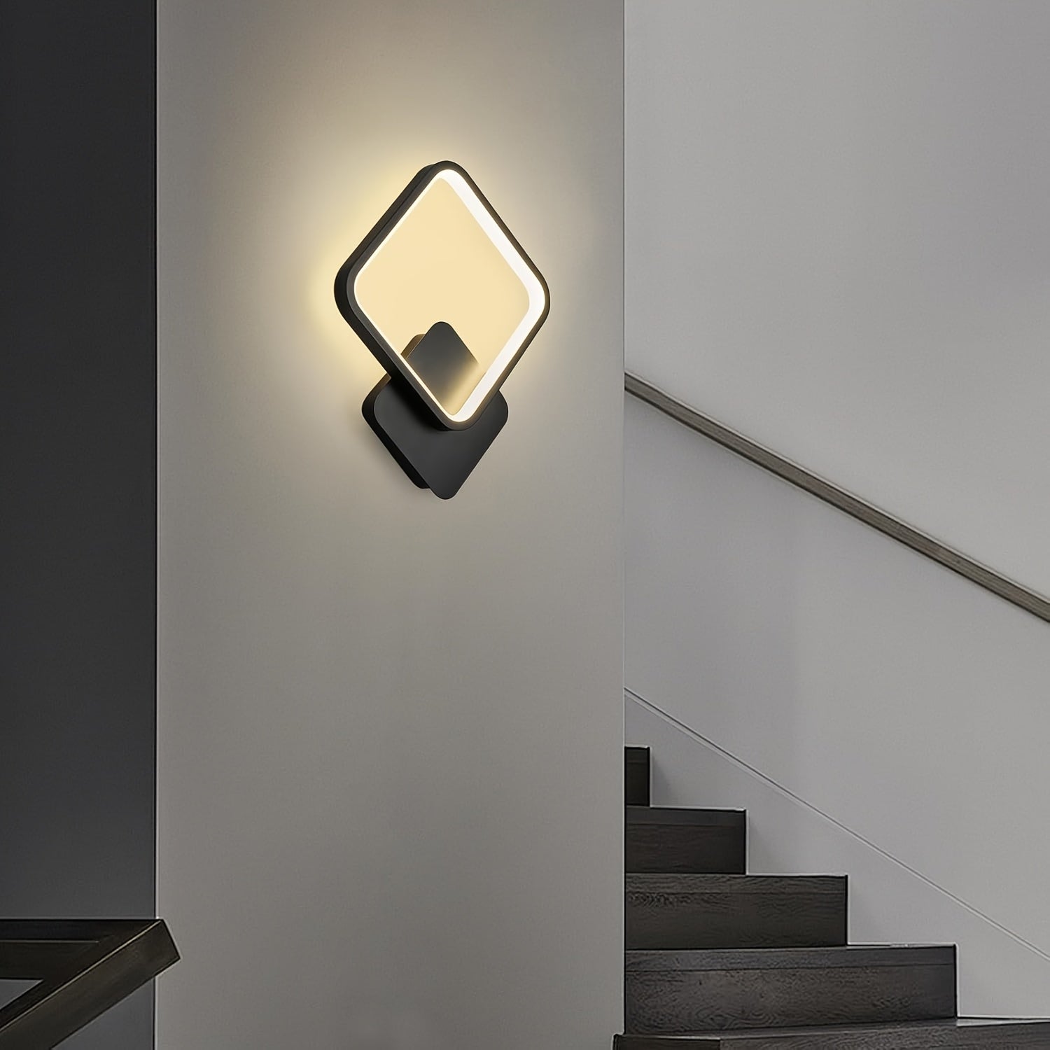 Wandlamp Vierkant LED – Minimalistische Geometrische Sfeerlamp voor Woonkamer