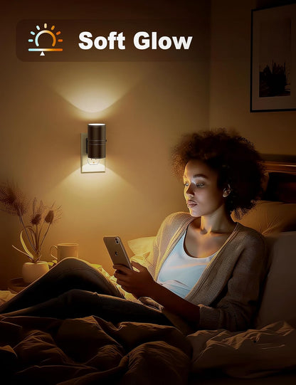 Nachtlampje LED Dimbaar – Slim Stopcontact Sfeerlampje voor Slaapkamer & Kinderkamer
