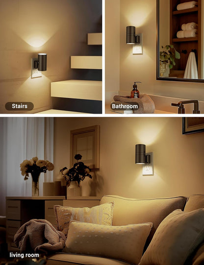 Nachtlampje LED Dimbaar – Slim Stopcontact Sfeerlampje voor Slaapkamer & Kinderkamer