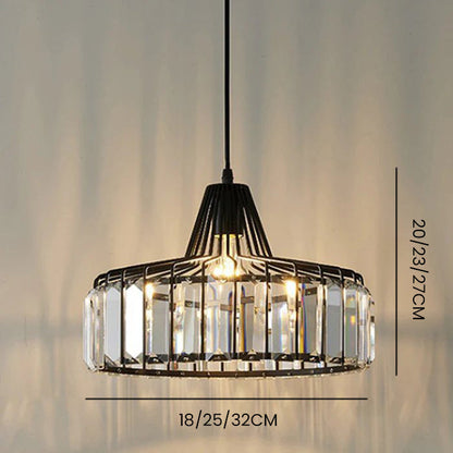 Hanglamp Kristal – Elegante Zwarte of Gouden Pendant voor Eetkamer