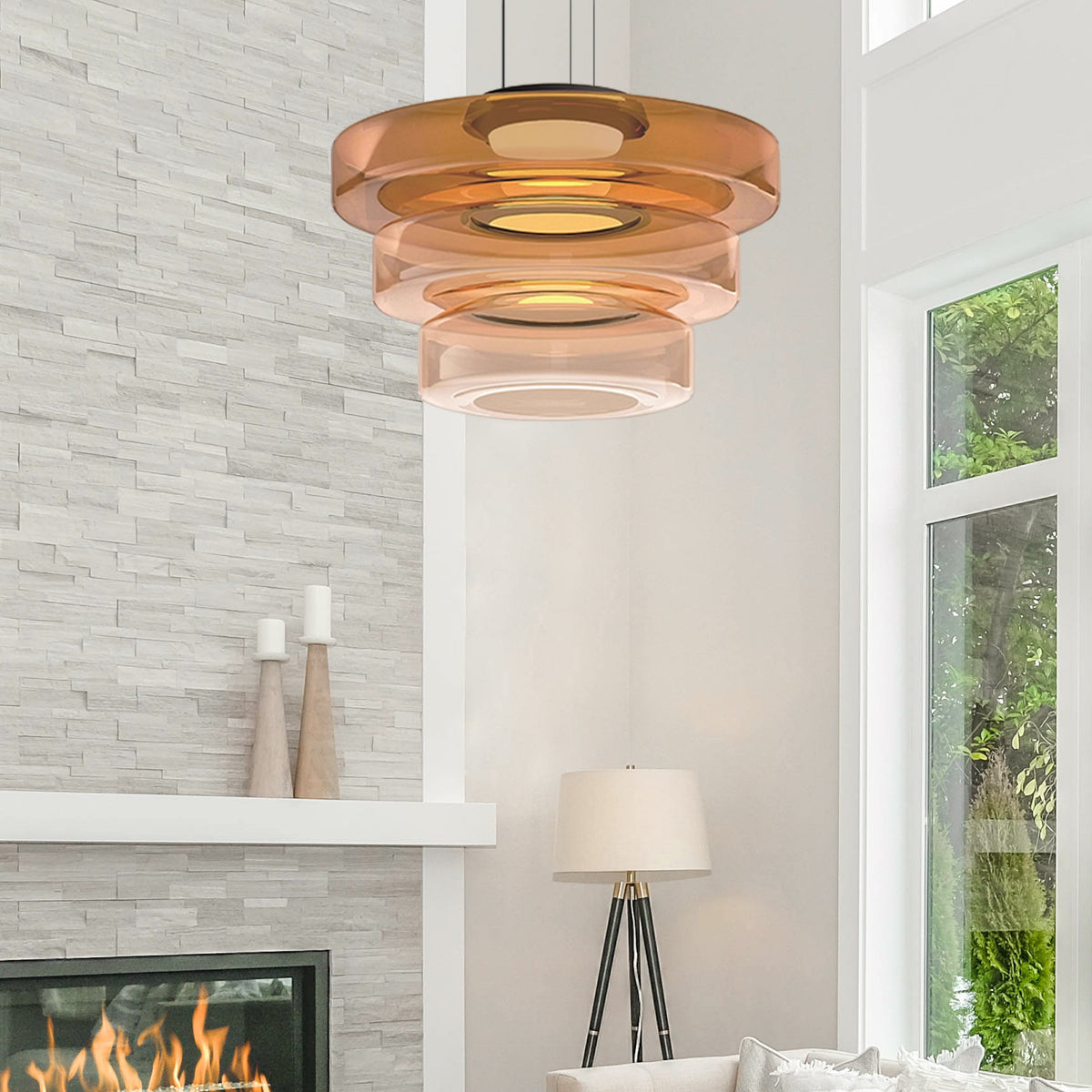 Hanglamp Glas Bauhaus – Gekleurde Glazen Bollen in 6 Maten