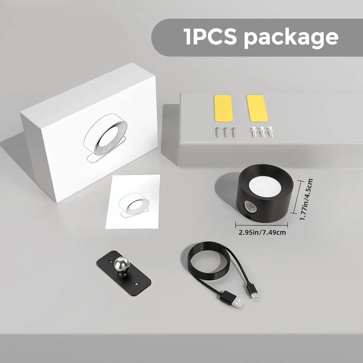 Oplaadbare LED Wandlamp USB – Draadloos met Touch- of Afstandsbediening