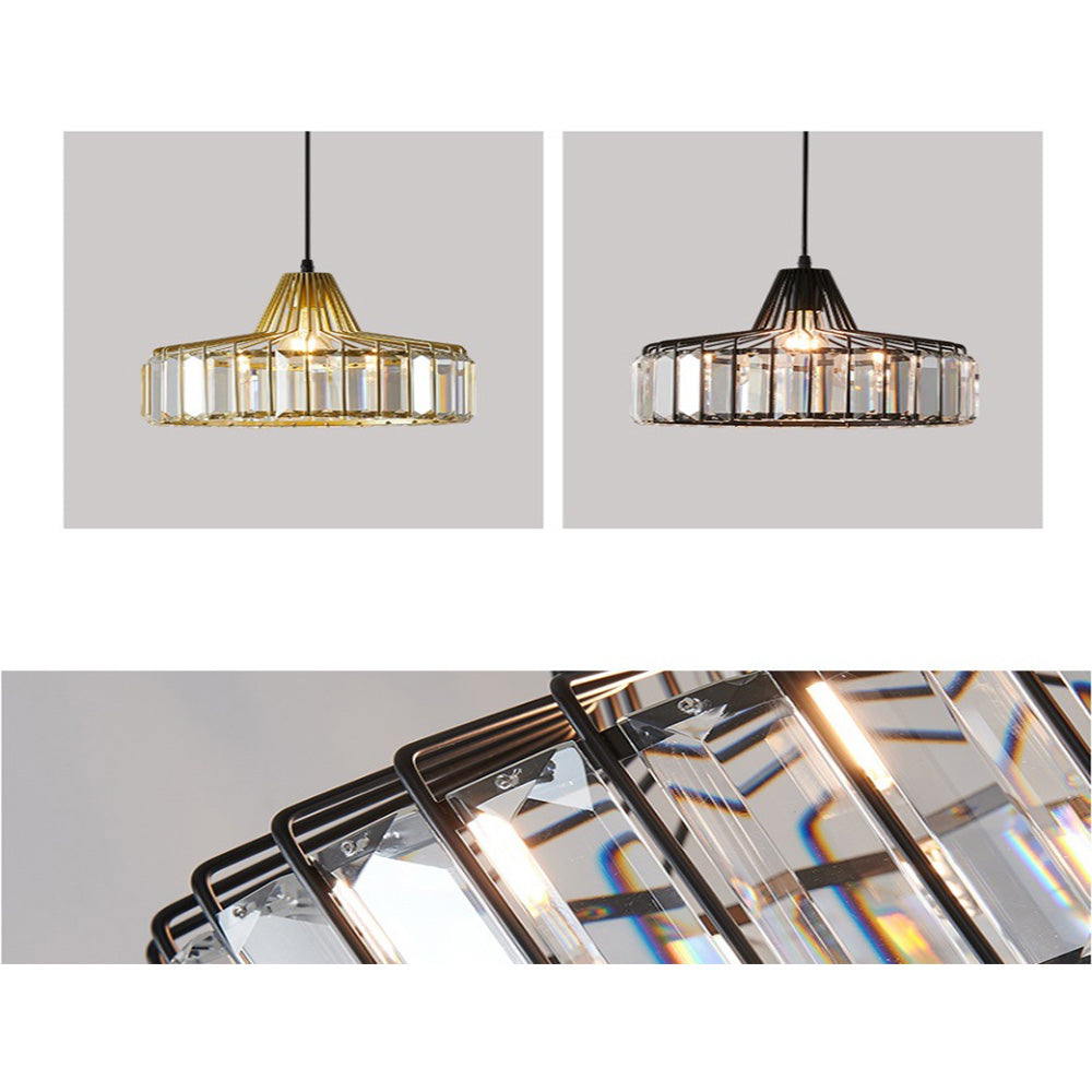 Hanglamp Kristal – Elegante Zwarte of Gouden Pendant voor Eetkamer